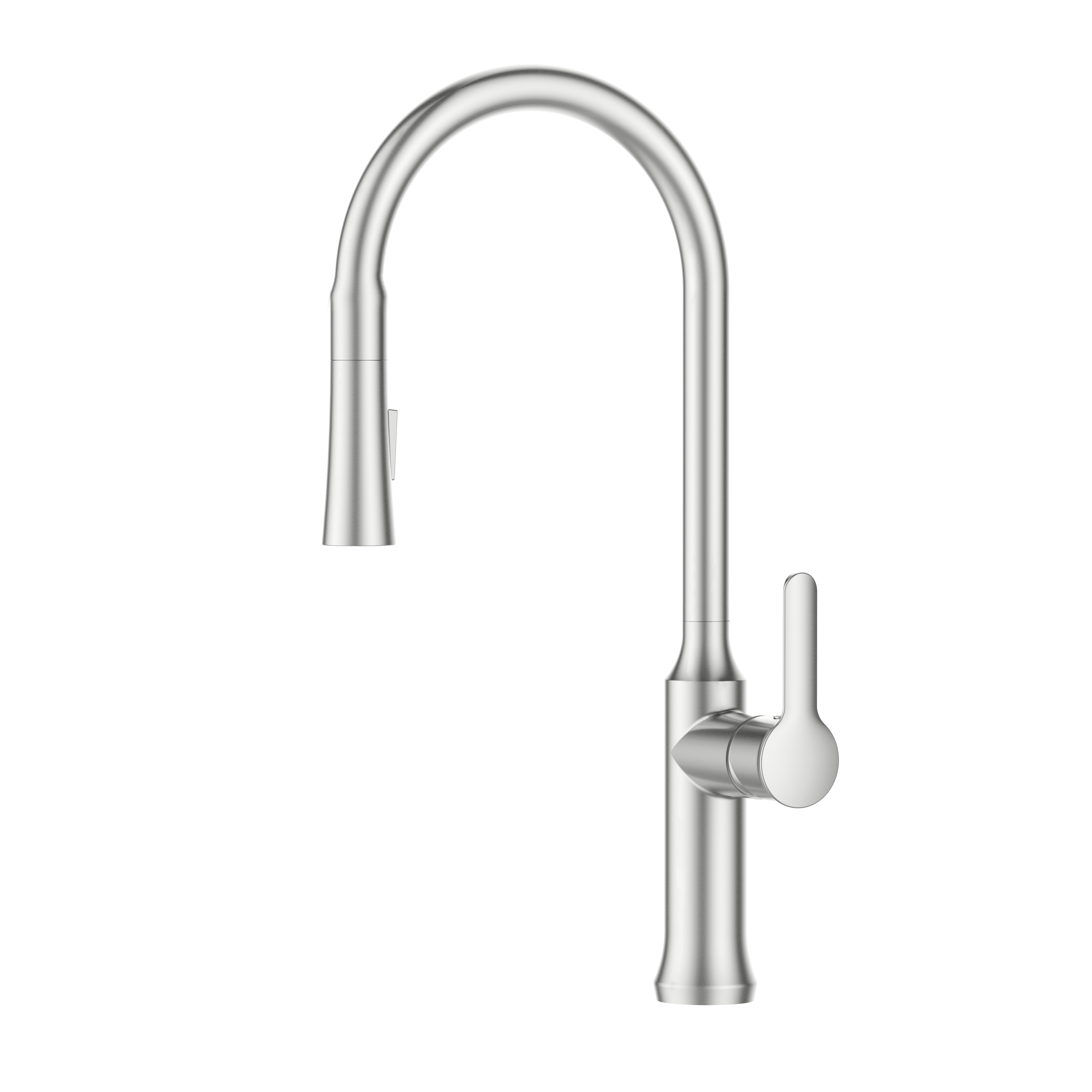 Normal Design Brushed Nickel Kitchen Faucet Fashion Style