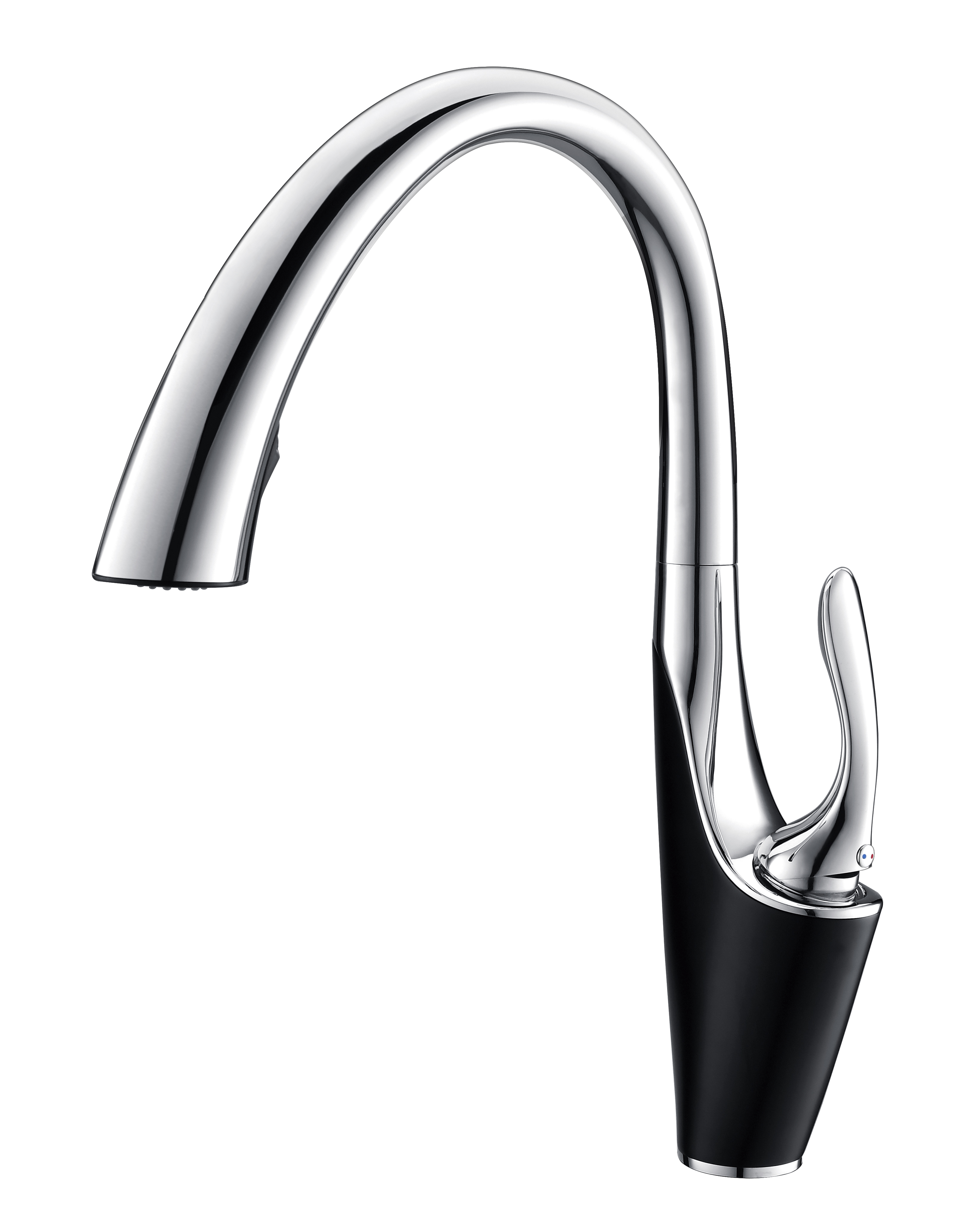 A01 Luxury American Commercial Modern Water Mixer Tap Chrome Zinc Pull Out Kitchen Faucet