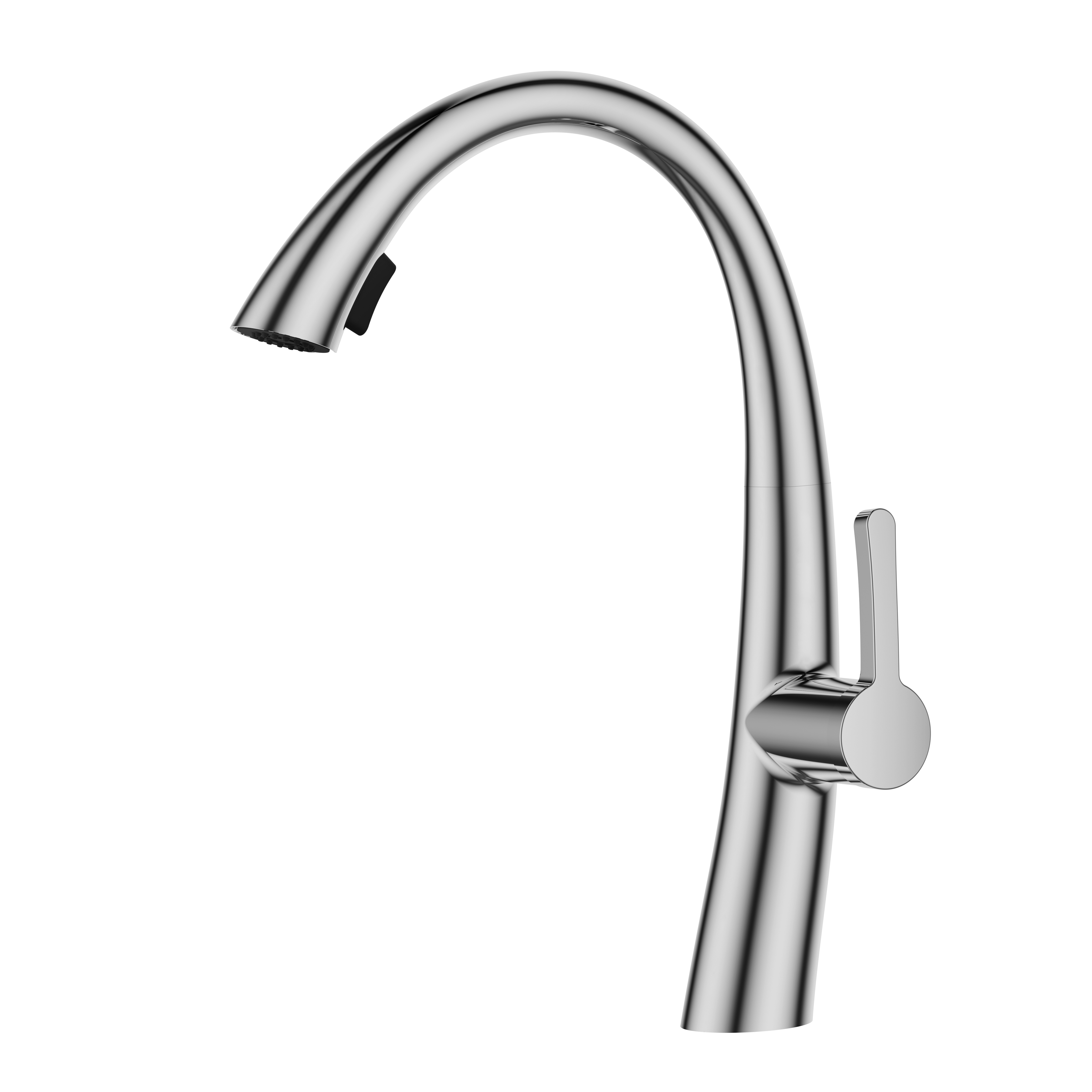 Modern Swan Kitchen Faucet Single Handle