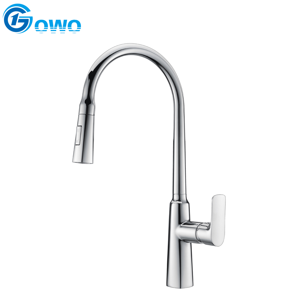 Granite Oatmeal White Color Brass Material Pull-out Good Quality Sink Tap