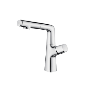 Design Special Chrome Brass Basin Faucet Long Neck