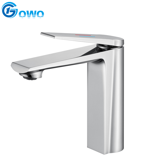 Luxus Single Griff Chrom Messing Badezimmer Eitalität Wasserhahn