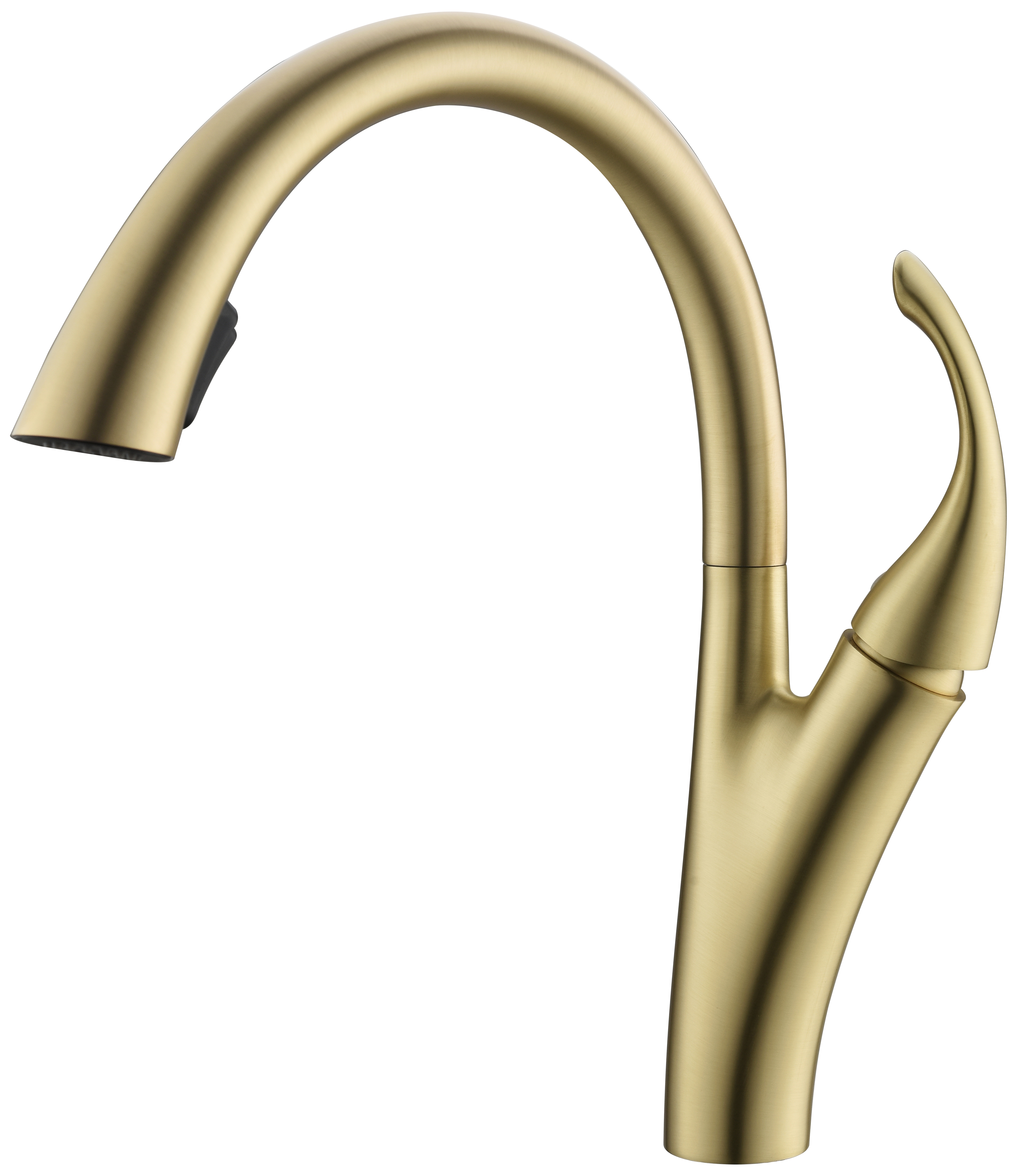 Brand New Gold Pull Out Rotating Taps Kitchen Faucet With High Quality