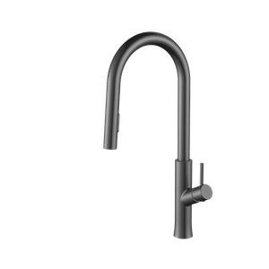 Professional Faucet Manufacturer Brass Pull Out Kitchen Faucet Brushed Gun Gray 