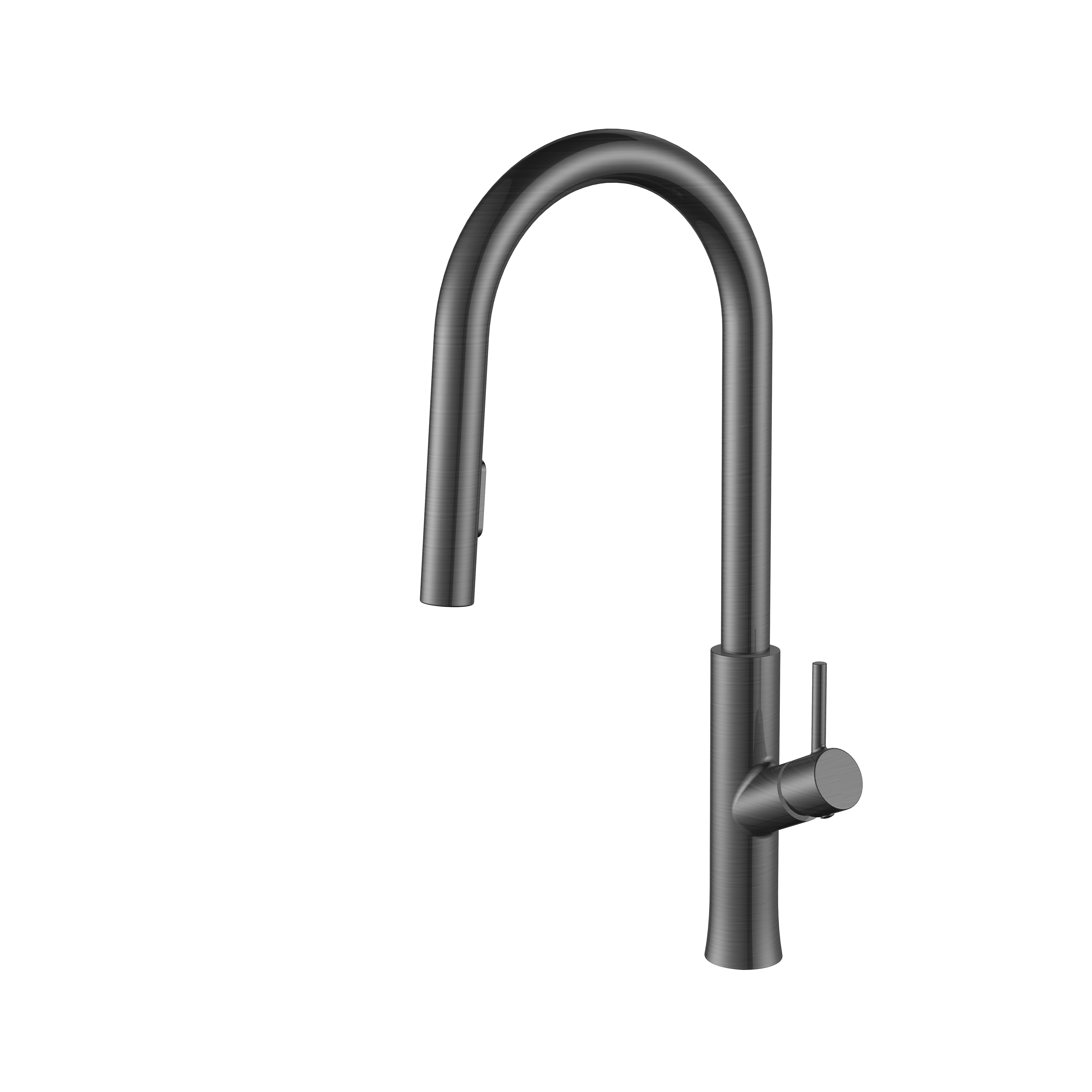 Professional Faucet Manufacturer Brass Pull Out Kitchen Faucet Brushed Gun Gray 