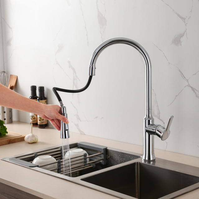 Estilo de moda de grifo de cocina de dise&ntilde;o normal