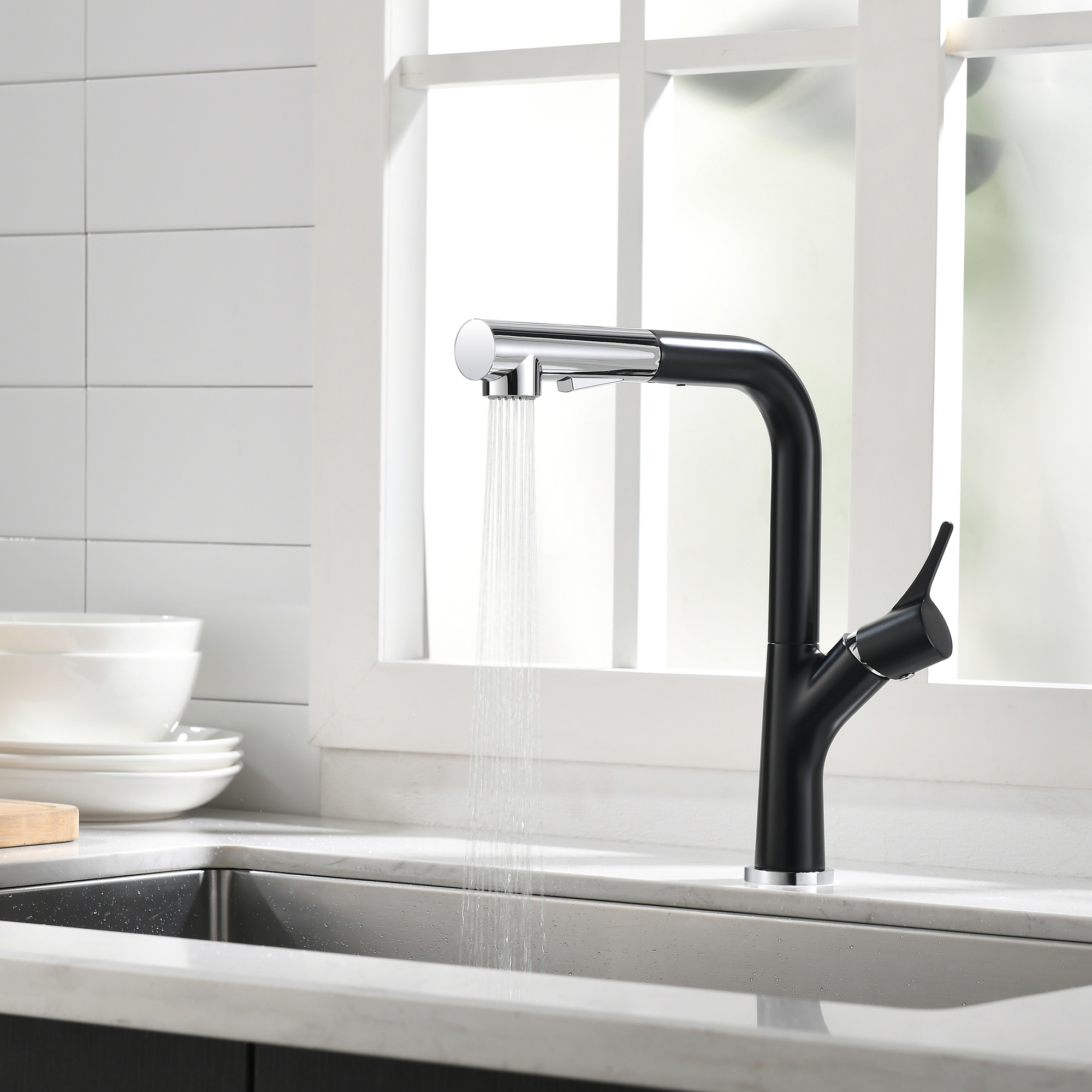Multifunctional Drink Water Faucet Sink Pull Down Kitchen Mixer With Cupc Certificate