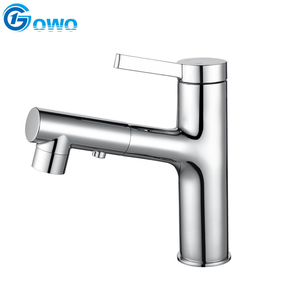 Classic Design Brass Single Lever Handle Bathroom Sink Faucet 