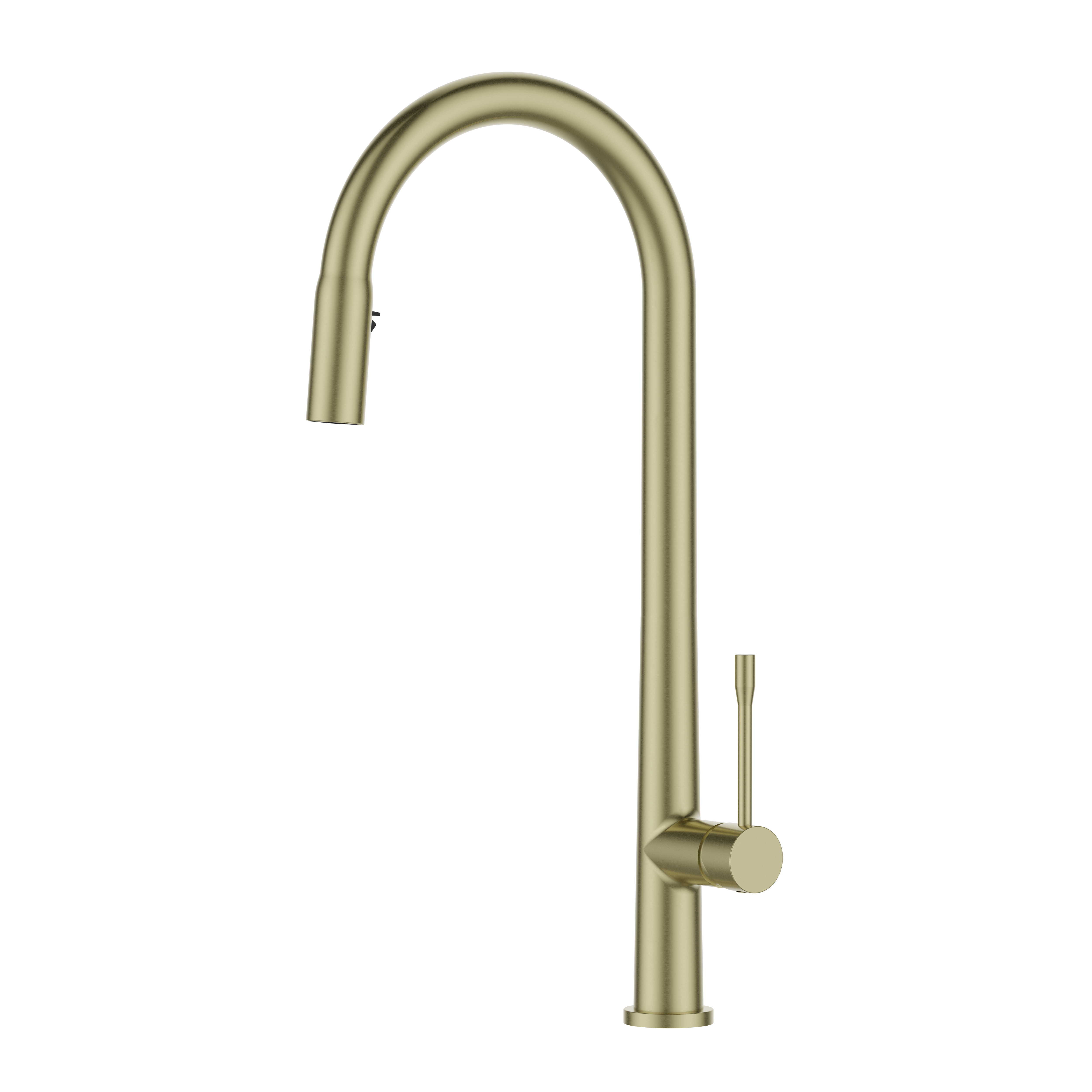 Matte Gold Material Elegant Kitchen Faucet Office Used