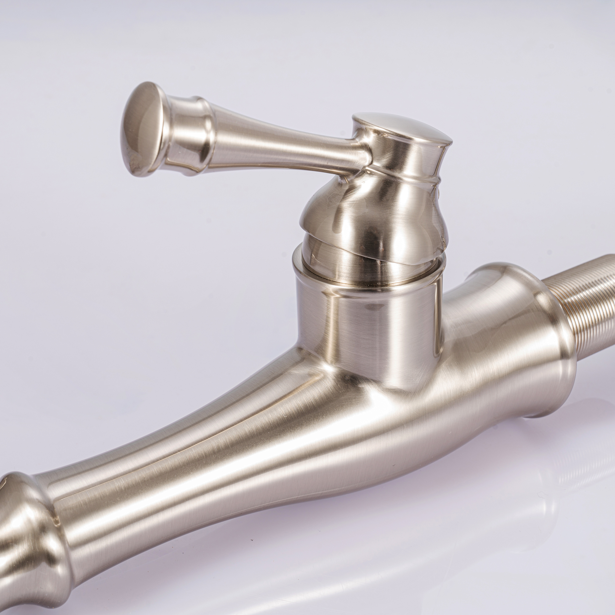 Brush Nickel Treatment Zinc Body Big Two Function Shower Spray Kitchen Faucet