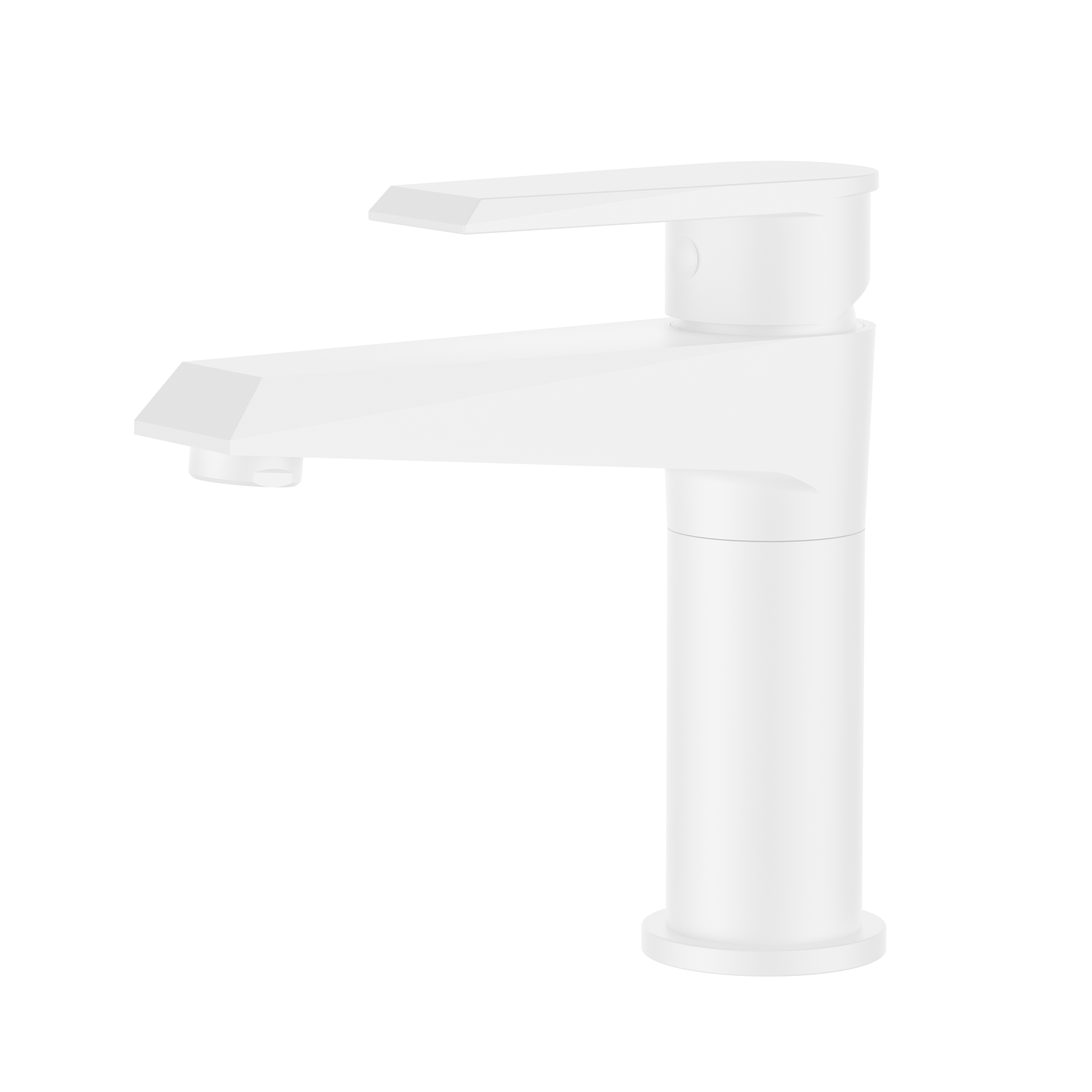 Fashion Design Hot Selling White Brass Basin Faucet Long Neck
