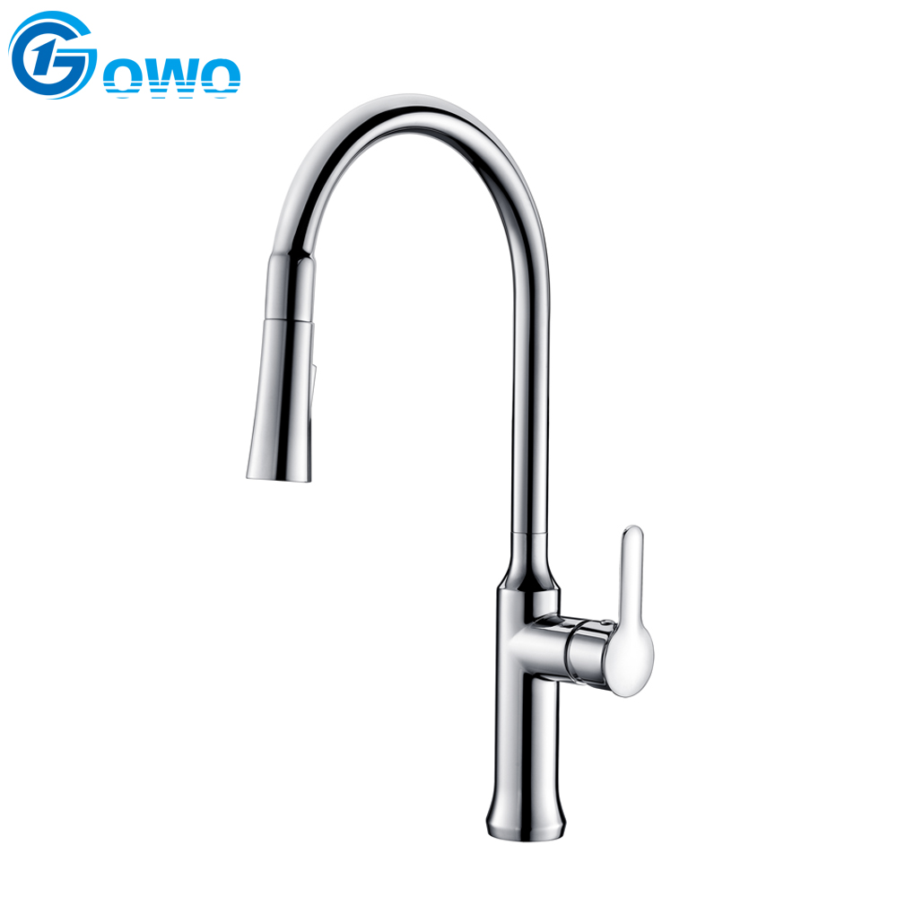  Alloy Cheap Price Stainless Steel Spout Popular Style Kitchen Faucet with Sprayer